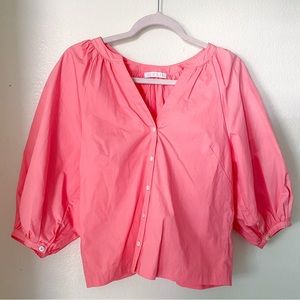 Karlie Poplin Button Down Top